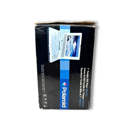 Polaroid 7" Portable DVD Player PDM-0723 Silver Working Original Box - Picture 14 of 16